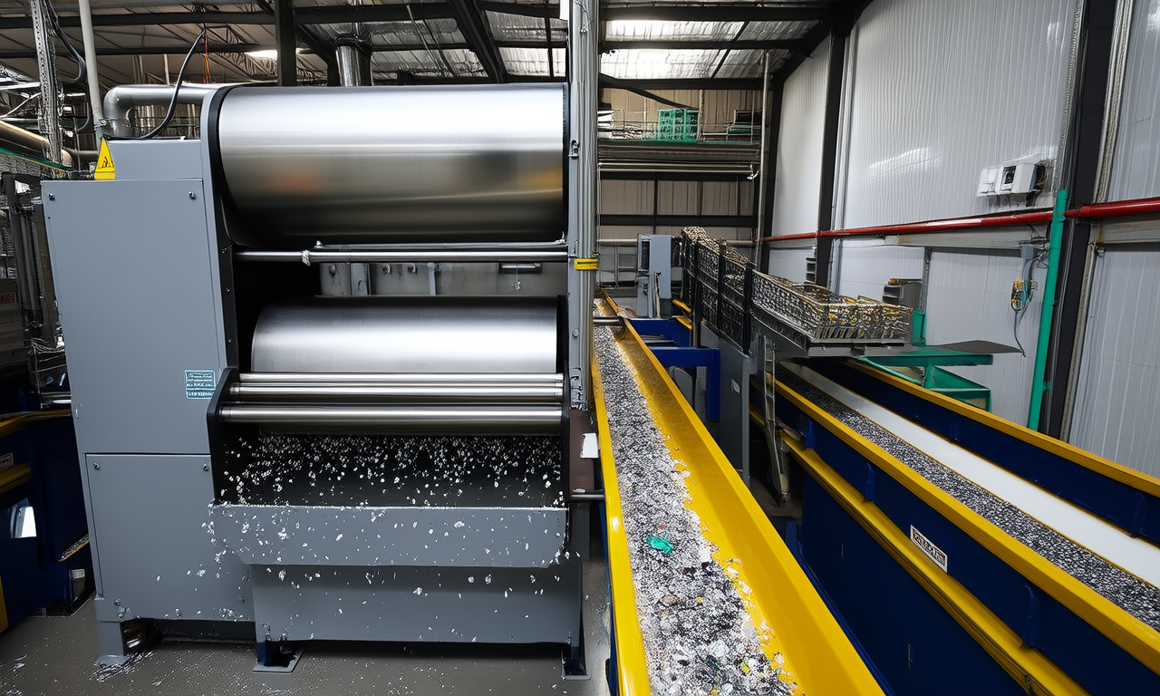 How does electrostatic separation compare to other recycling methods?