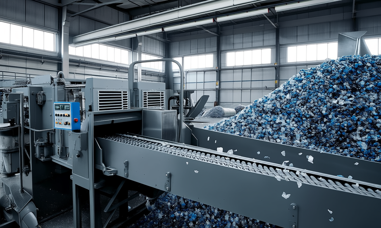 How do plastic shredders reduce waste?