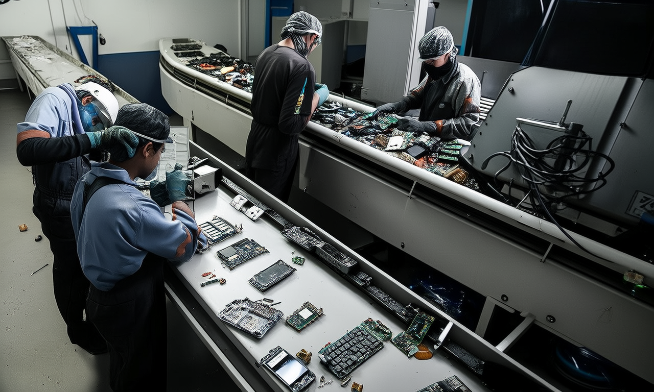 What are the challenges of e-waste recycling?