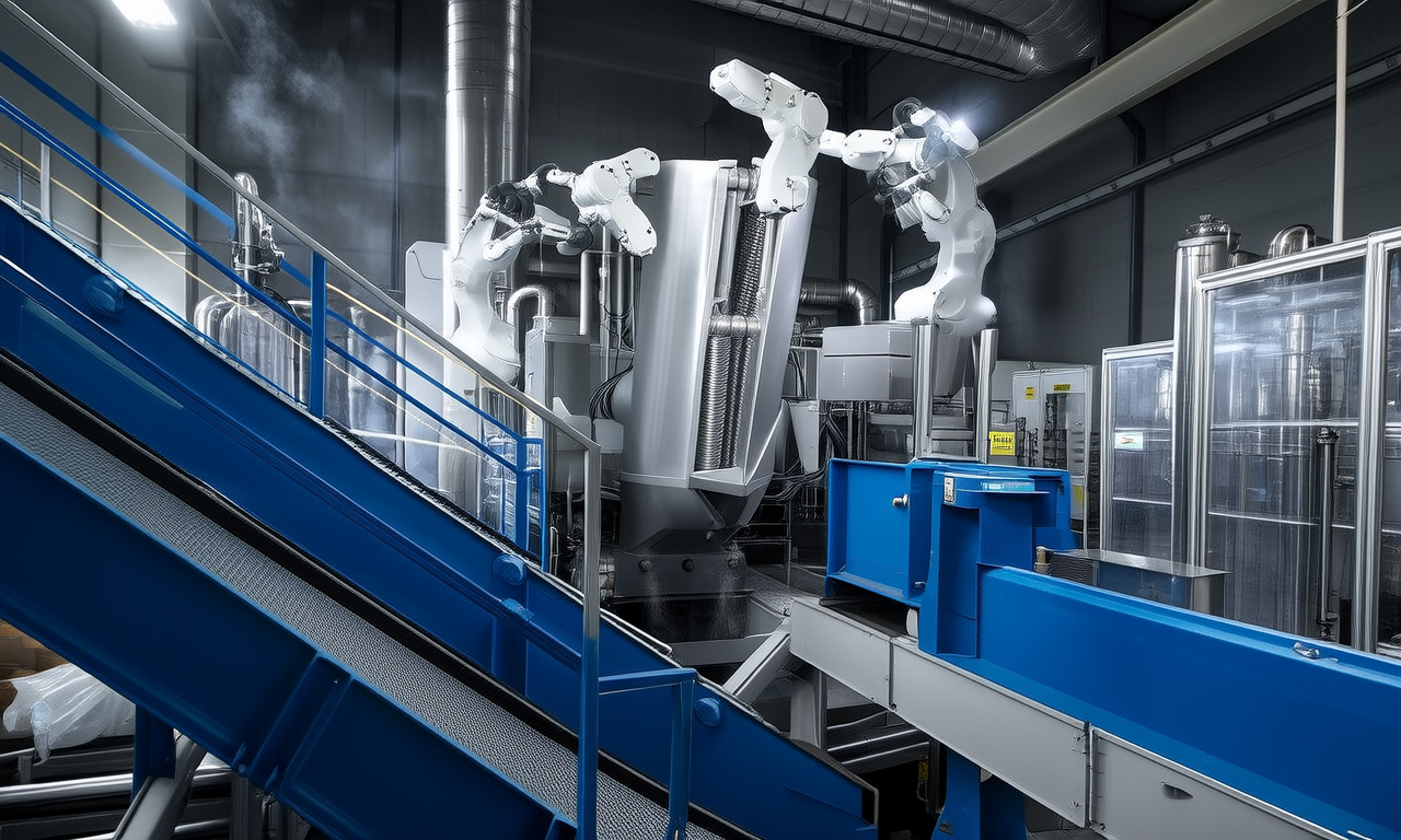 How does industrial recycling technology evolve?