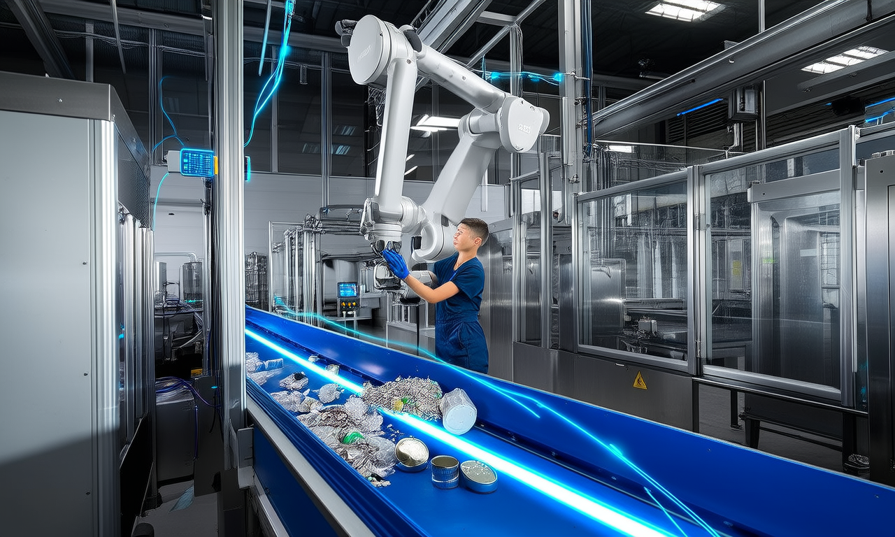 How is AI improving waste sorting?