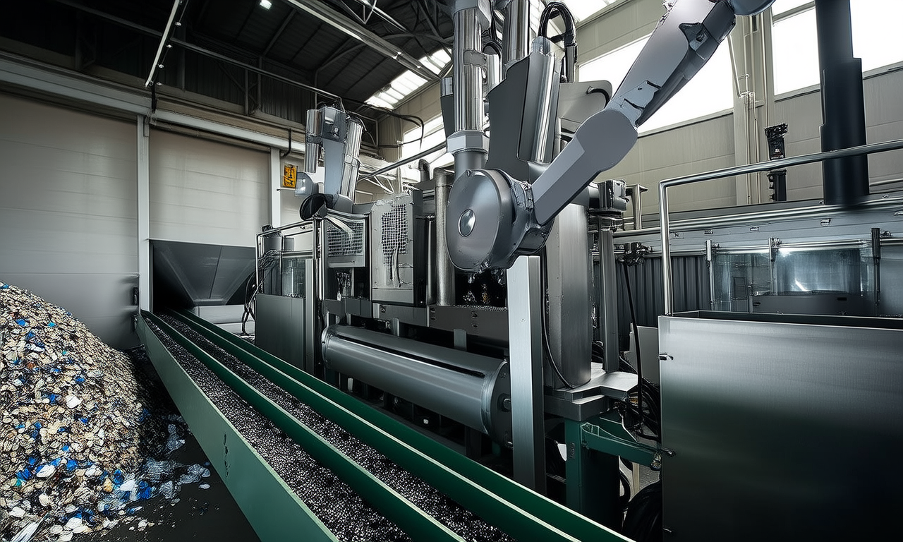 How do recycling technologies reduce plastic pollution?