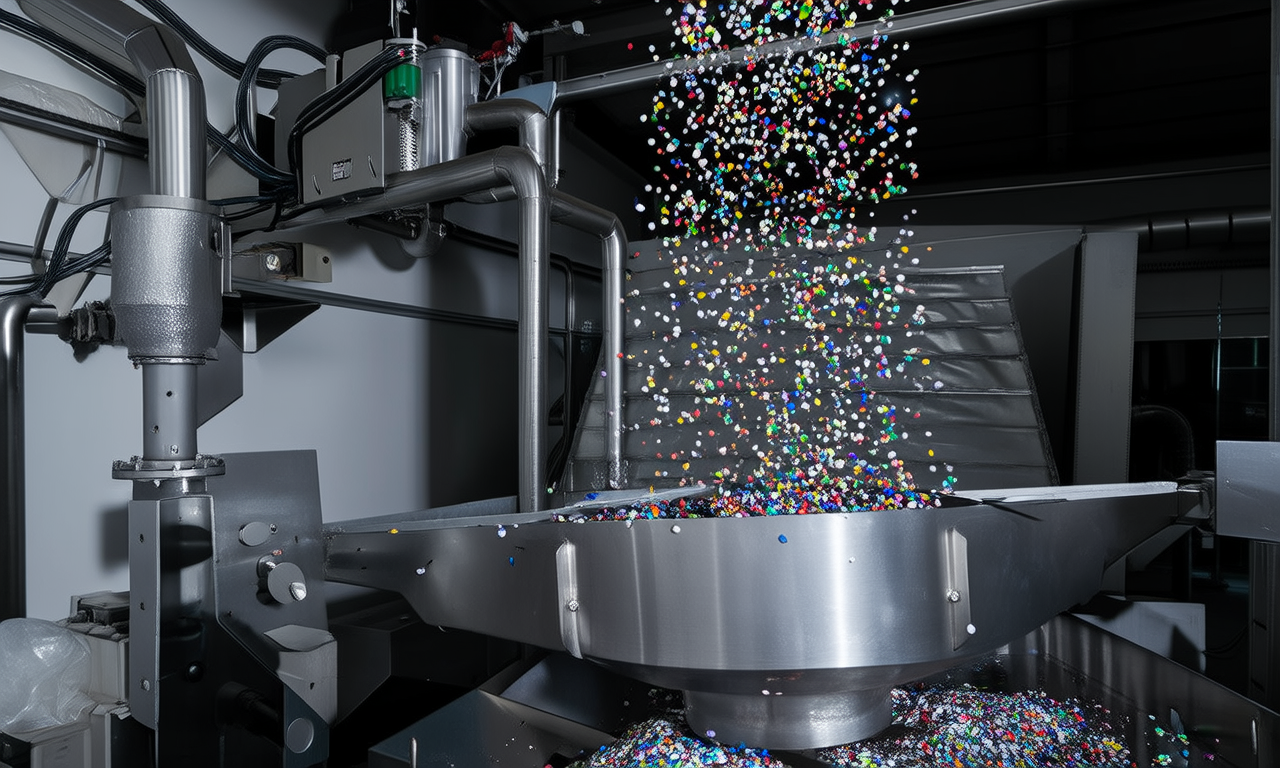 How does plastic recycling benefit from electrostatic separation?