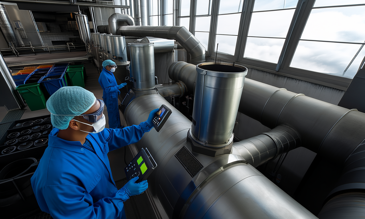How does industrial waste processing impact sustainability?