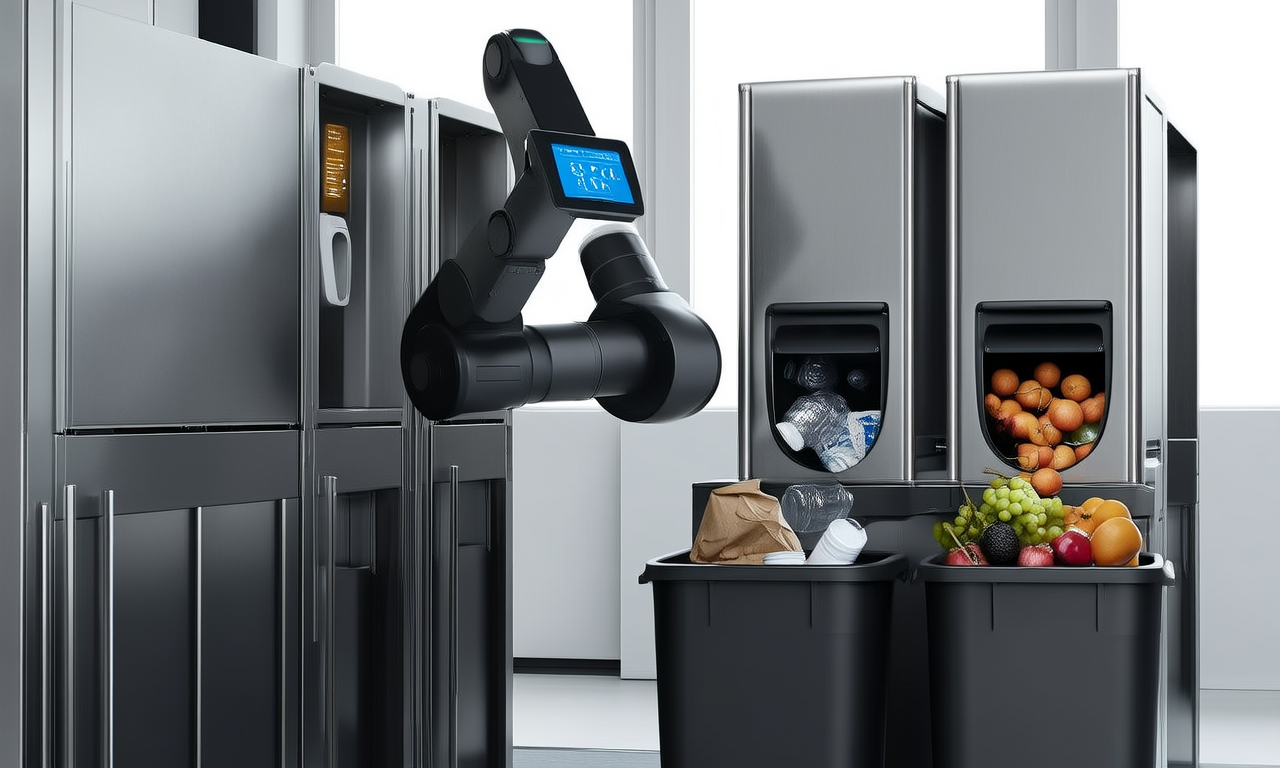 How does AI improve waste sorting?