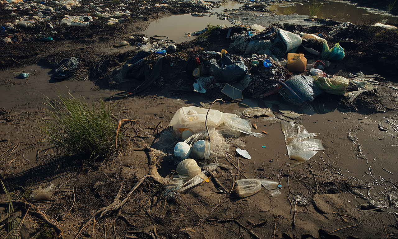 How do plastic films impact the environment?