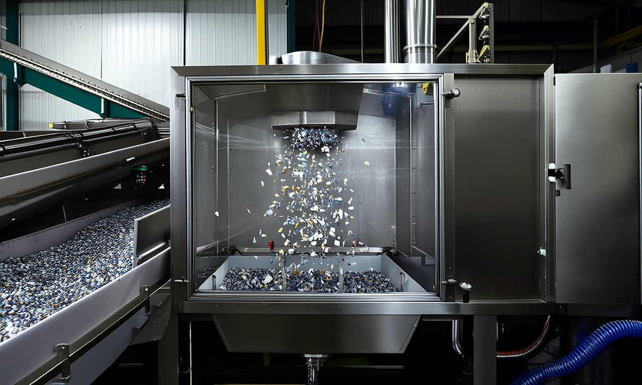 How does electrostatic separation improve recycling?