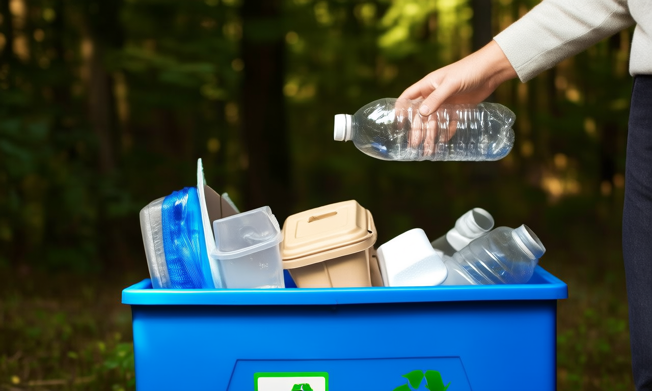 How does recycling plastic benefit the environment?