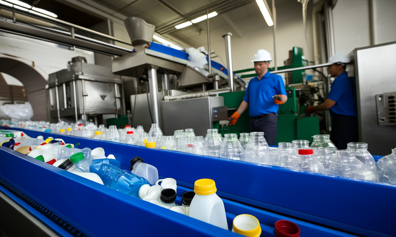 What are the economic impacts of plastic recycling?