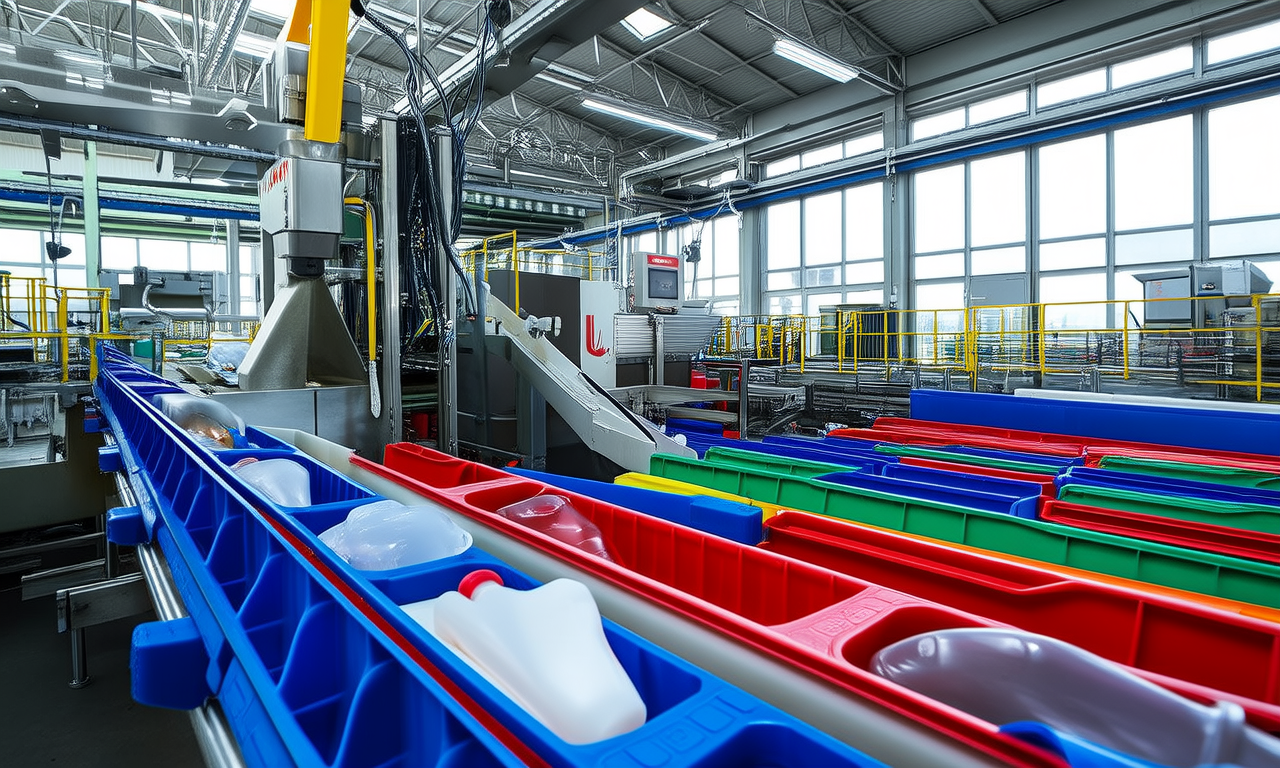 Why is color sorting important in plastic recycling?