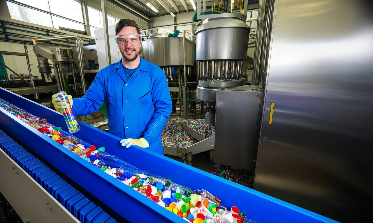 How does plastic recycling reduce carbon emissions?