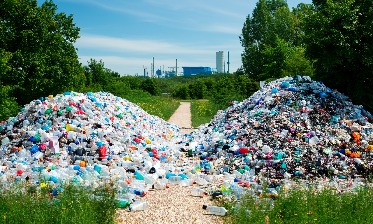 How does plastic recycling promote sustainability?