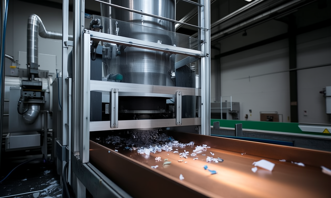 How does triboelectric charging work in recycling?