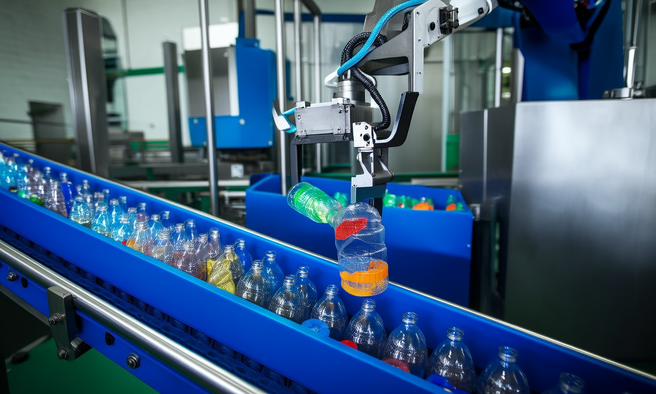 How does AI optimize plastic sorting?